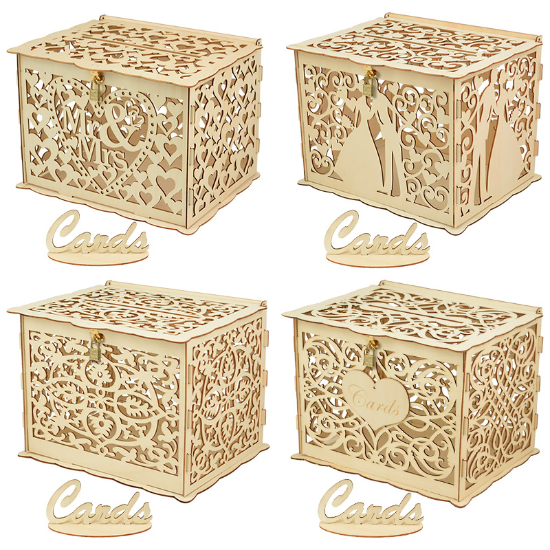 Wedding Card Box - 30x24x21cm diy caixa de cartão de