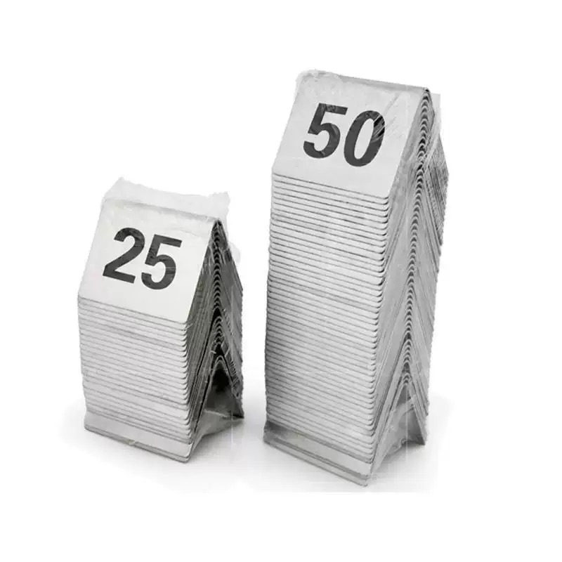Table Number Gold - Números de mesa de aço inoxidável