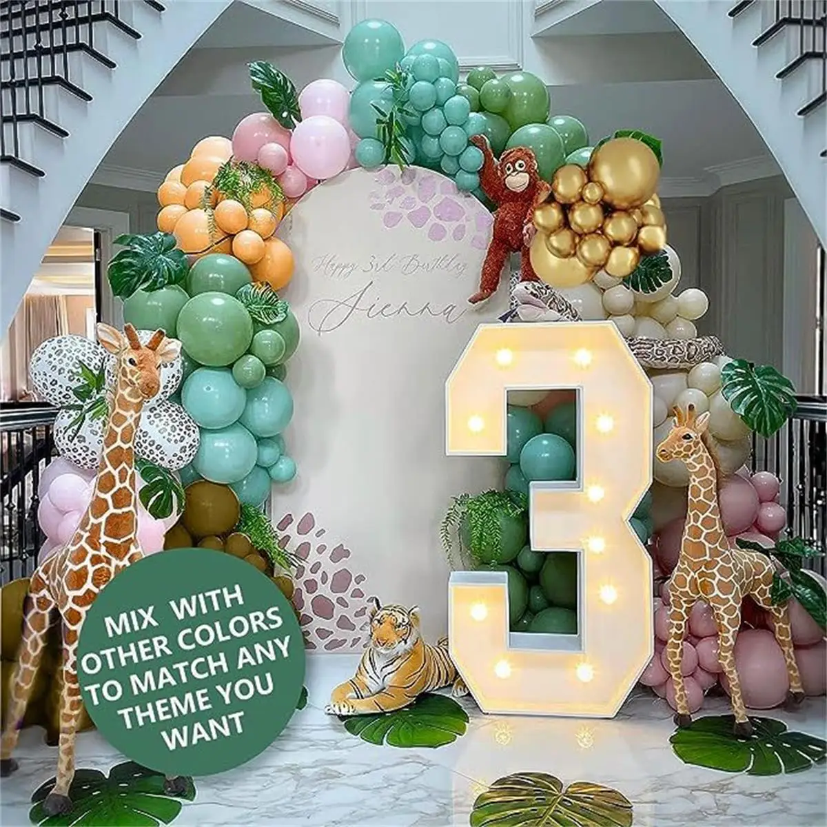 Wedding Zoo - Kit de guirlanda de balão de