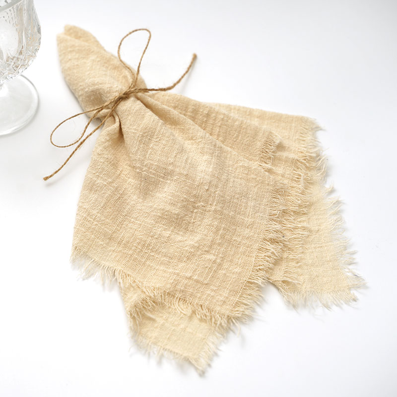 Wedding Supply Rentals - Guardanapo de gaze de algodão 42x42cm,