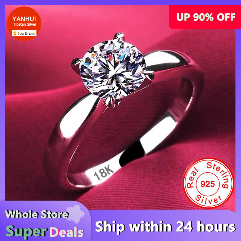 Wedding Zone - Com certificado de luxo 18k anéis
