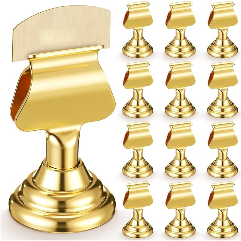 Table Number Gold - Último Modelo: 12 Peças de Clipes