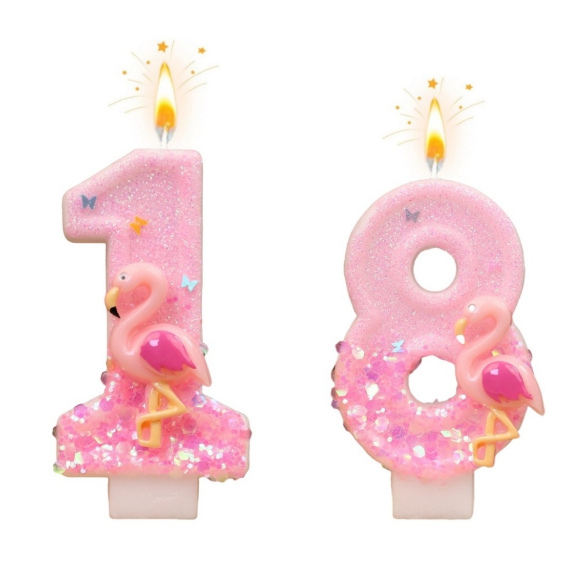 Unity Candle Set - Novas Velas de Aniversário com Números