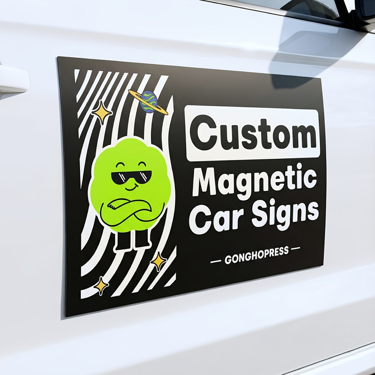 Wedding Support - Adesivos Magnéticos Personalizáveis para Carros —
