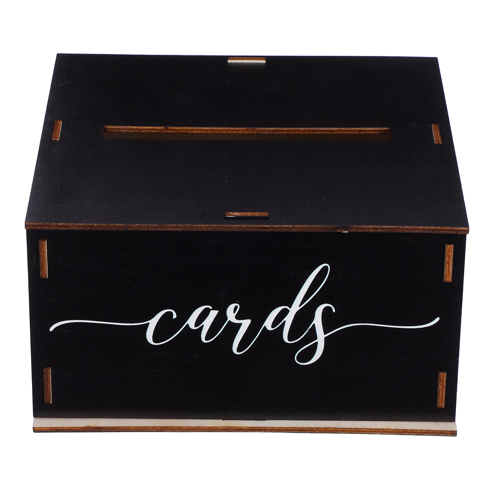 Wedding Card Box - Caixa de Madeira Rústica para Cartões