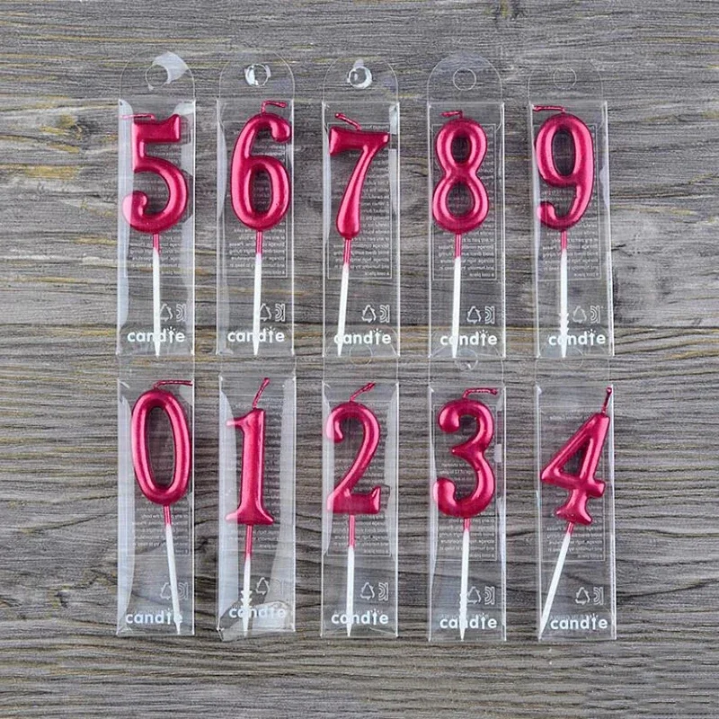 Unity Candle Set - Velas de Aniversário com Números de