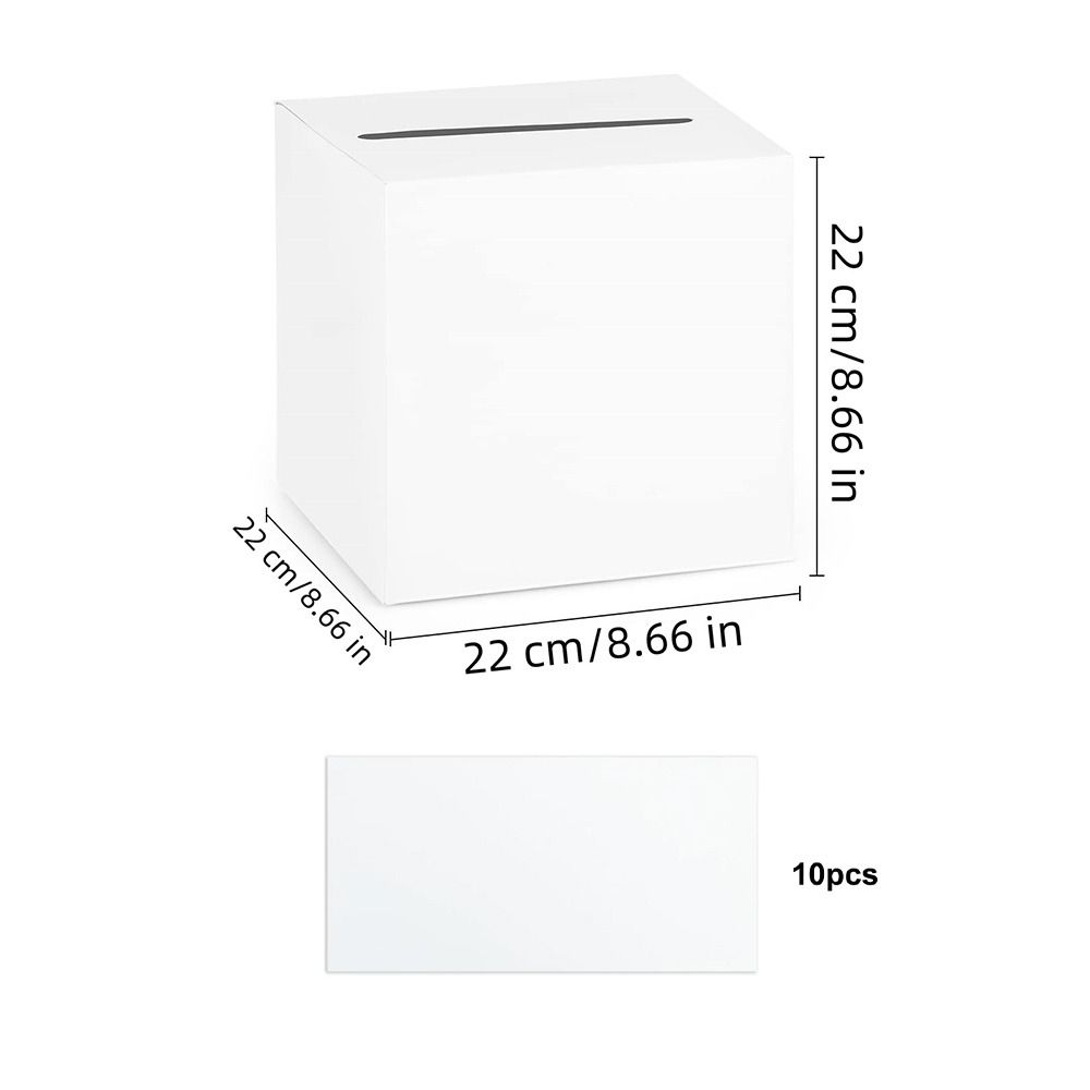 Wedding Card Box - Caixa Criativa Branca e Preta para