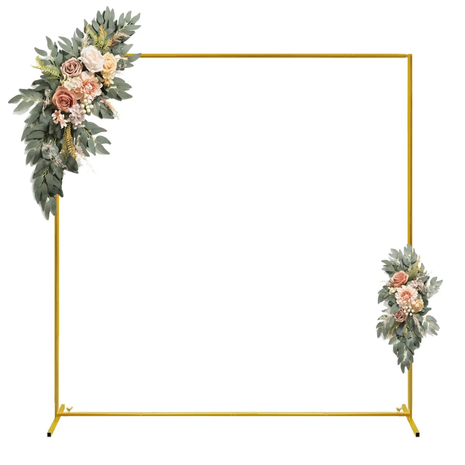 Wedding Support - Arco de Casamento Dourado, Suporte Quadrado