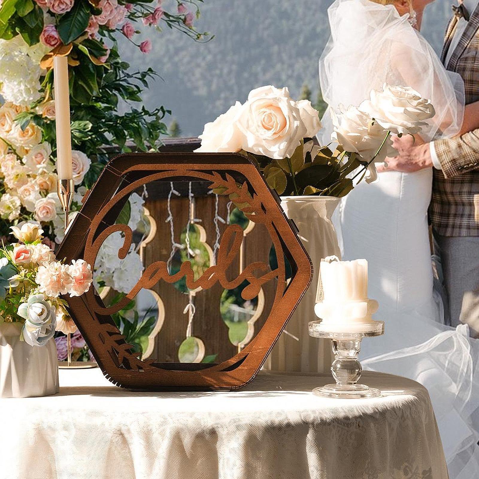 Caixa de Cartões de Casamento  - Wedding Card Box avaliação e preço