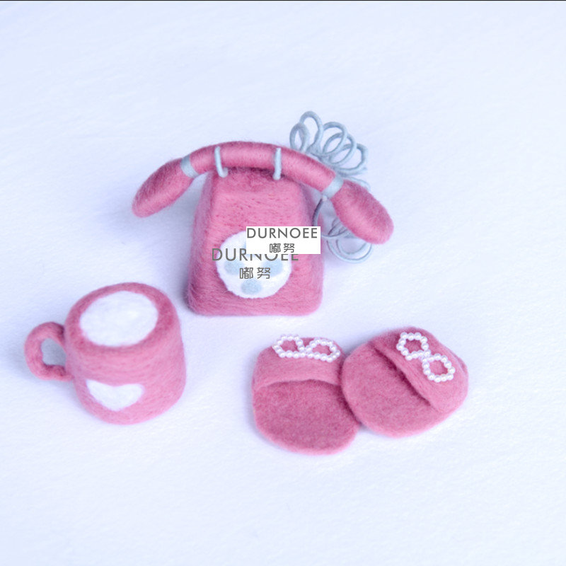 Handmade Wool Felt Boneca para - Photo Booth Prop avaliação e preço