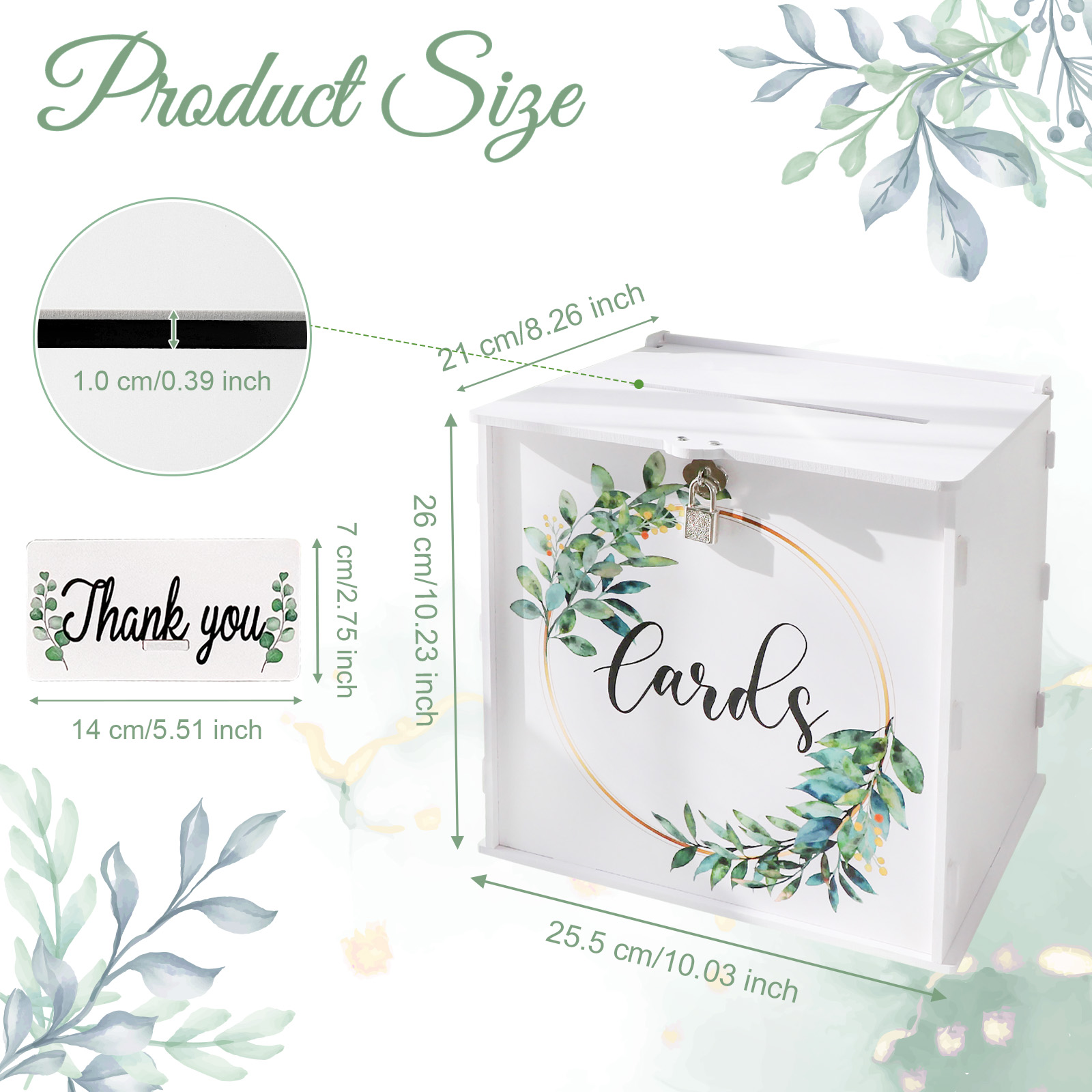 Caixa de Cartões de Casamento  - Wedding Card Box avaliação e preço