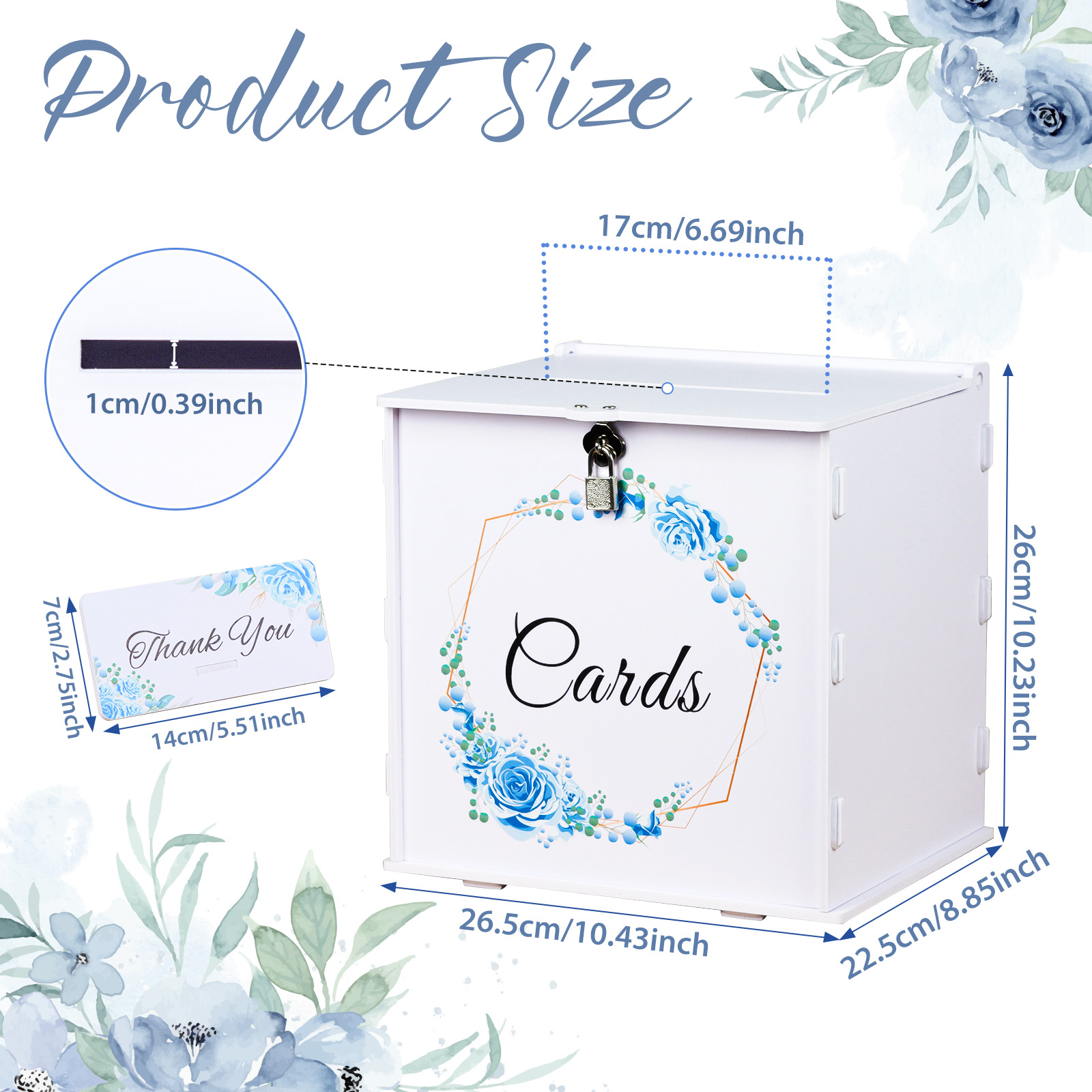 Caixa de Cartões de Casamento  - Wedding Card Box avaliação e preço