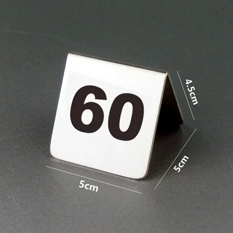 Números de mesa de aço inoxidá - Table Number Gold avaliação e preço