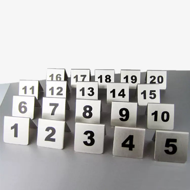 Números de mesa de aço inoxidá - Table Number Gold avaliação e preço