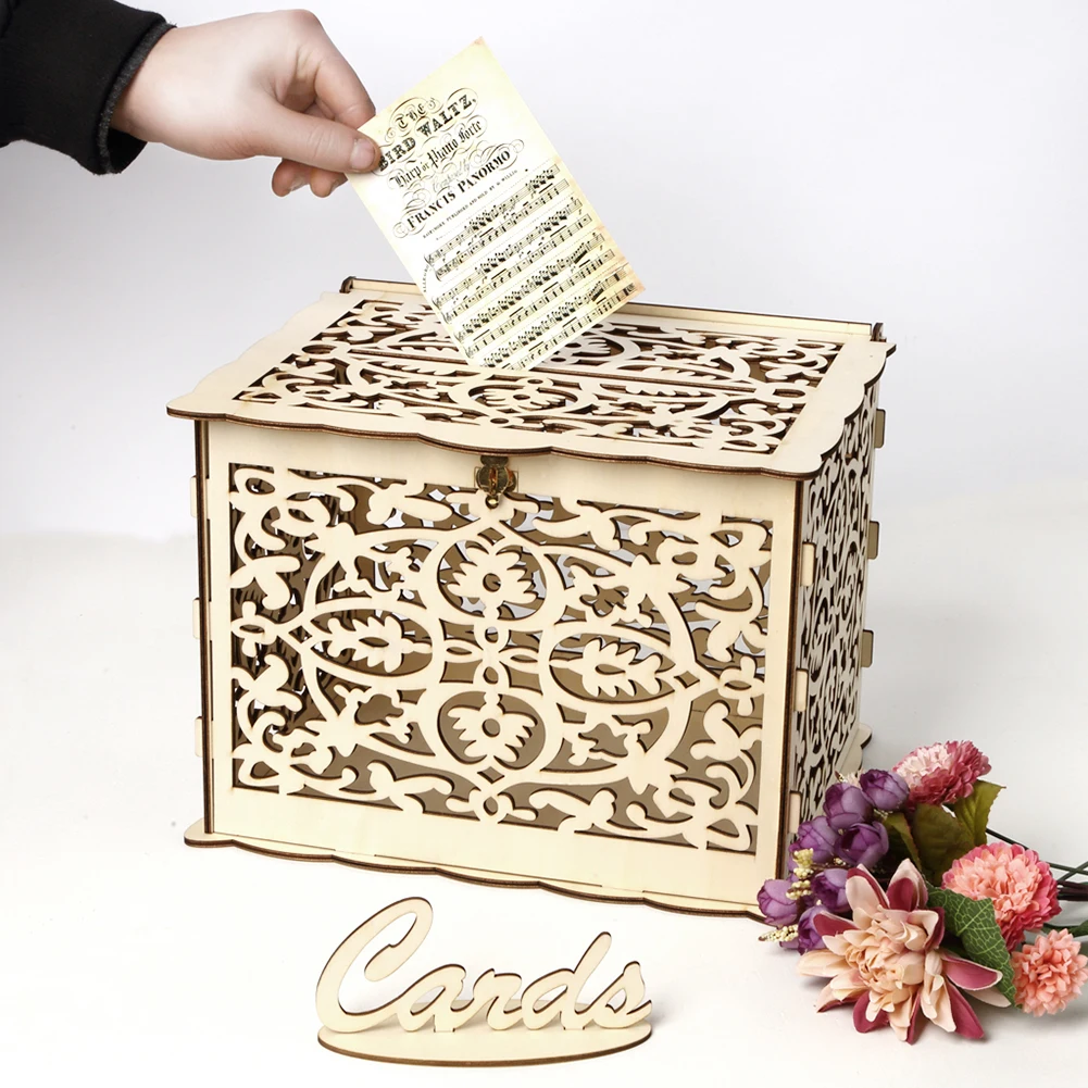 Caixa De Cartão De Casamento D - Wedding Card Box avaliação e preço
