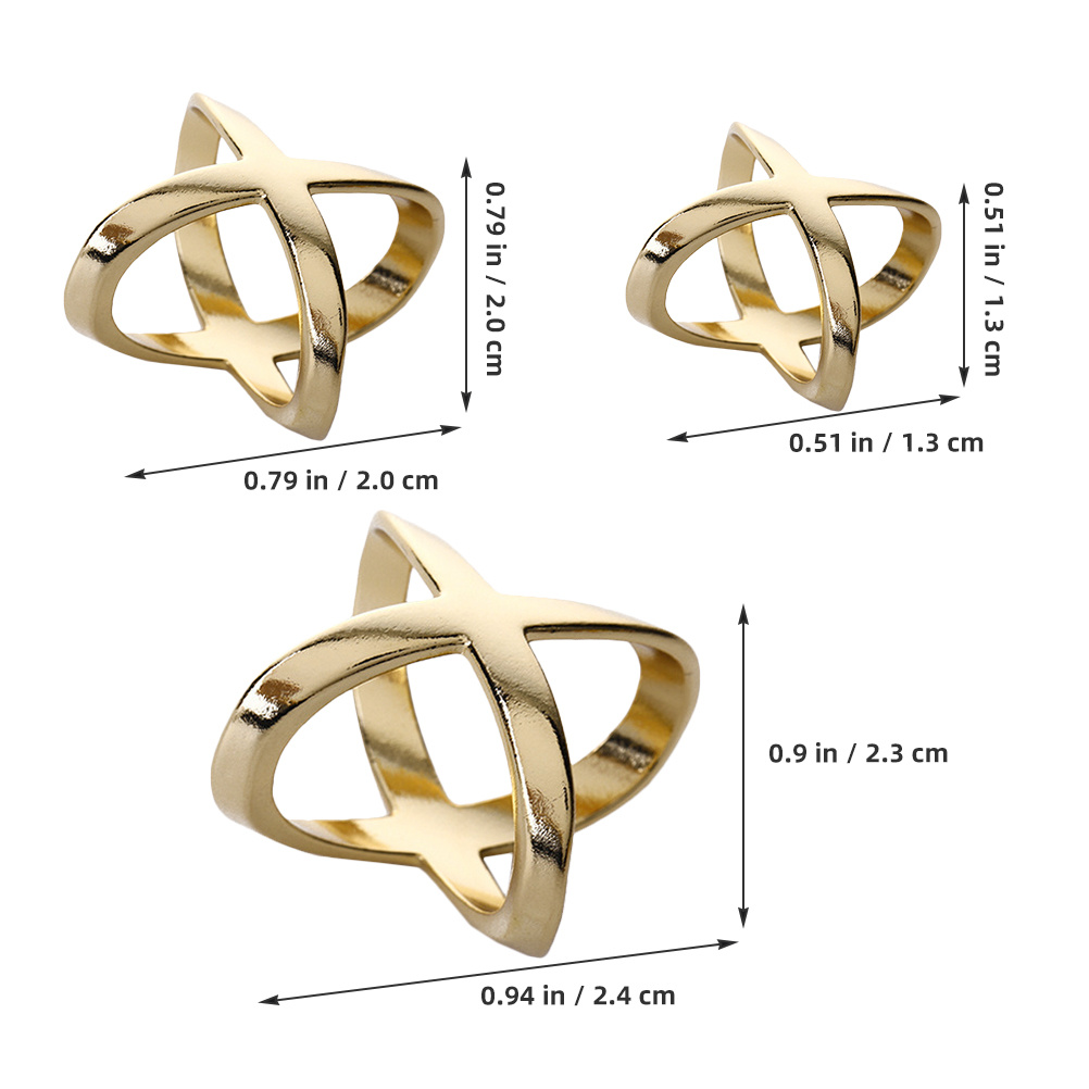 3 pçs x em forma de liga cache - Wedding Zone avaliação e preço