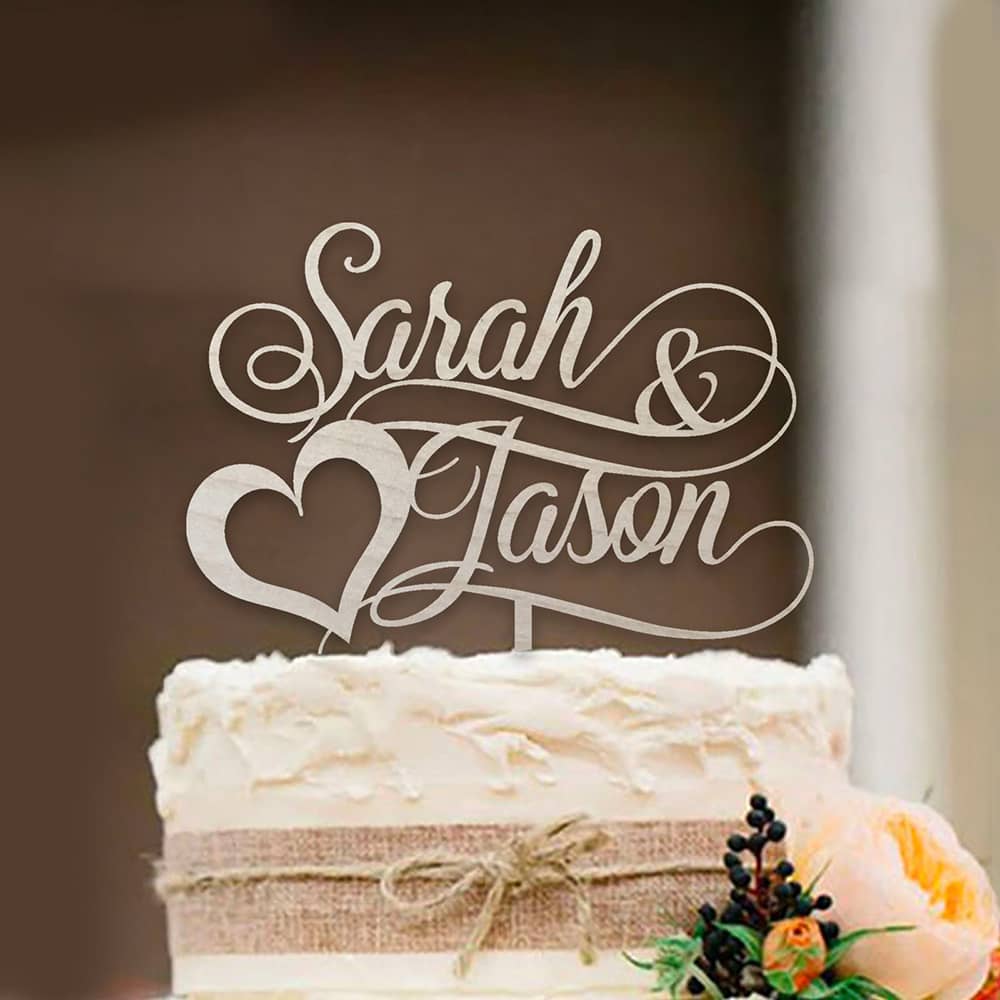 Toppers de bolo personalizados - Wedding Supply Rentals avaliação e preço
