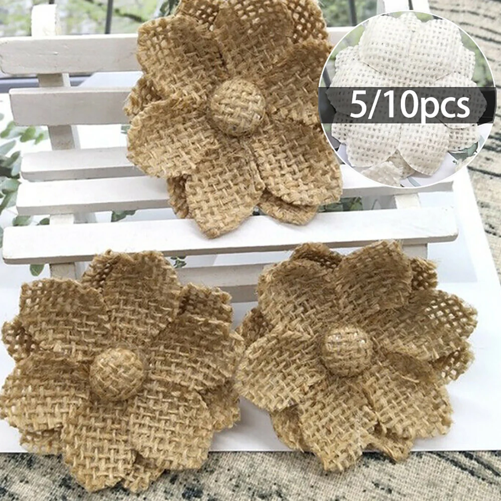 10 pçs artesanal natural juta  - Wedding Supply Rentals avaliação e preço