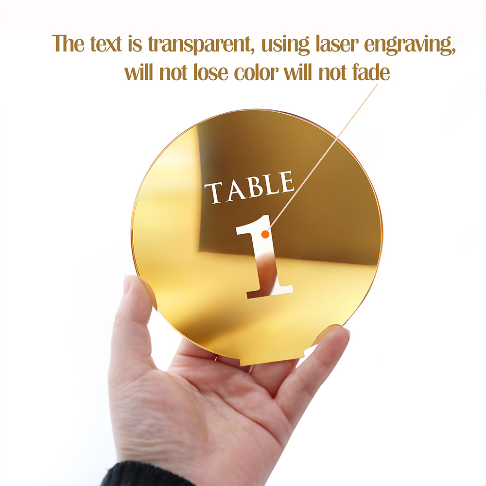 Sinal De Número De Mesa De Cas - Table Number Gold avaliação e preço