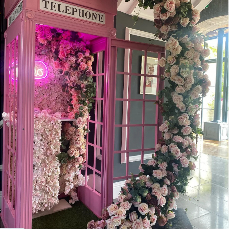 Cabine Telefônica Rosa Persona - Photo Booth Prop avaliação e preço