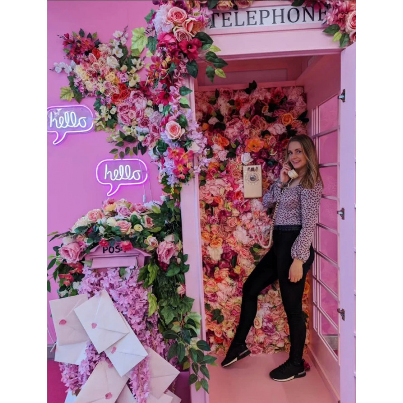 Cabine Telefônica Rosa Persona - Photo Booth Prop avaliação e preço