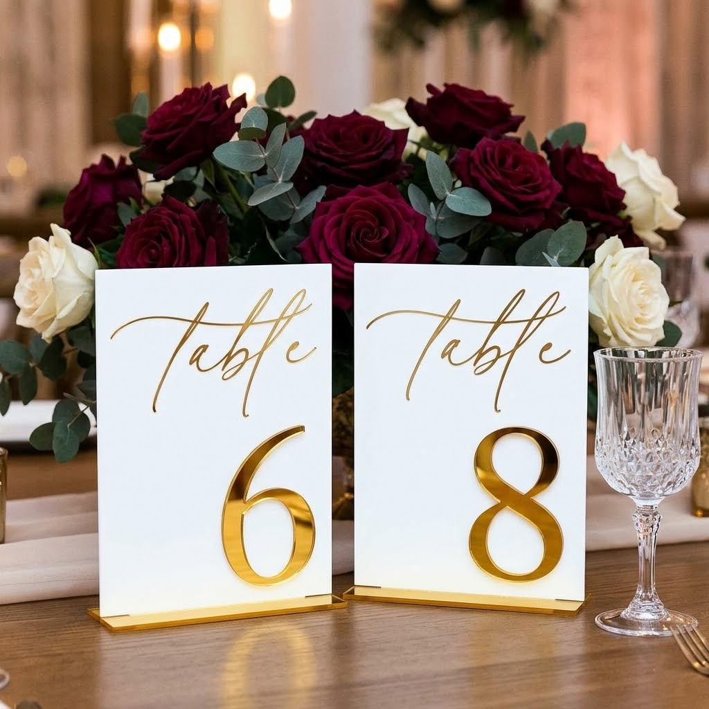 Números de Mesa para Casamento - Table Number Gold avaliação e preço