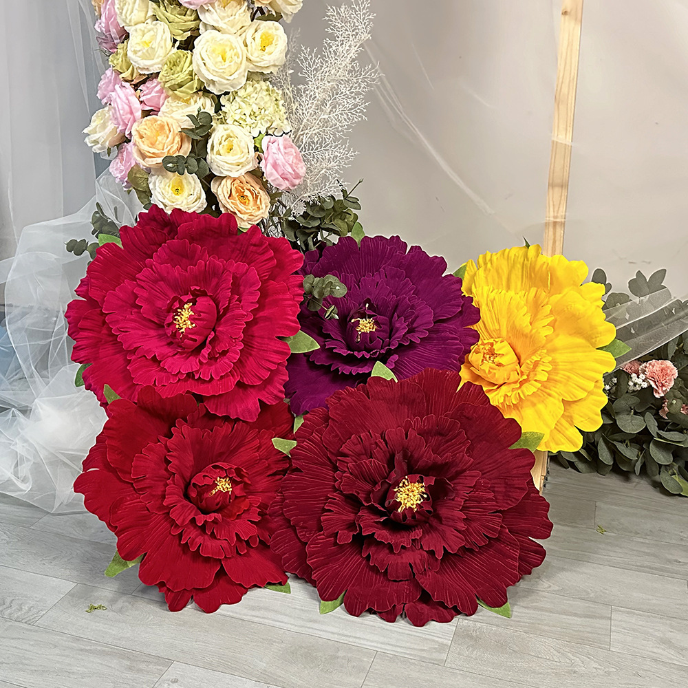 Ornamentos de peônia de veludo - Wedding Hampers avaliação e preço