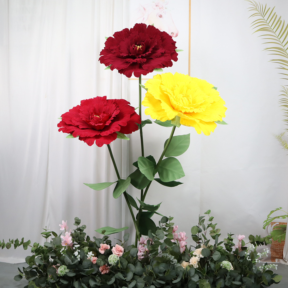 Ornamentos de peônia de veludo - Wedding Hampers avaliação e preço