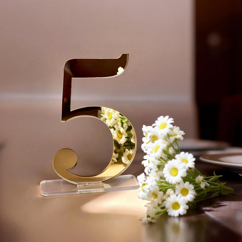 Números para Mesas de Casament - Table Number Gold avaliação e preço