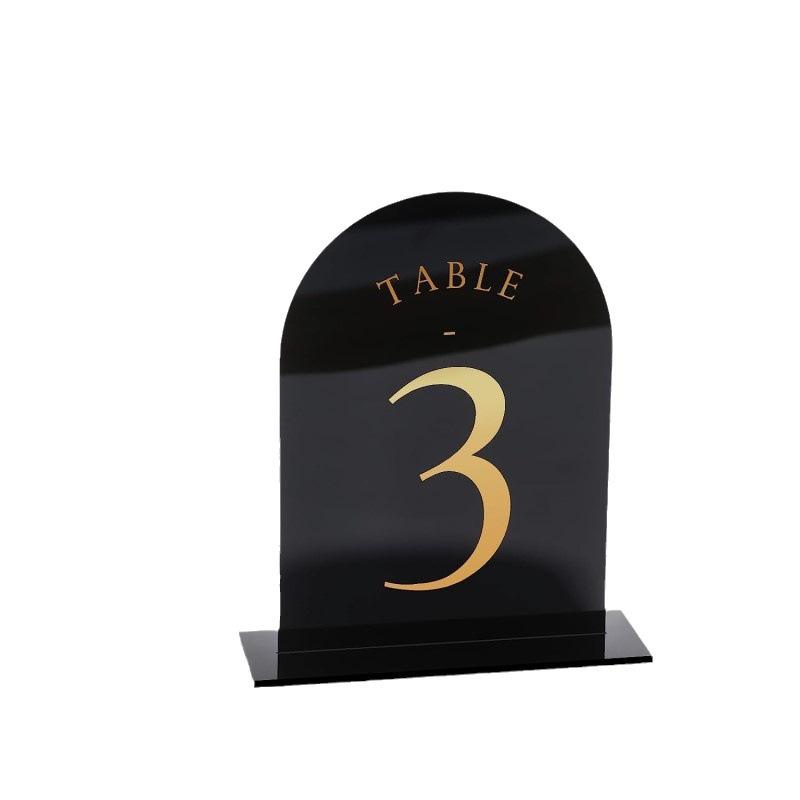 Números de tabela acrílicos ar - Table Number Gold avaliação e preço