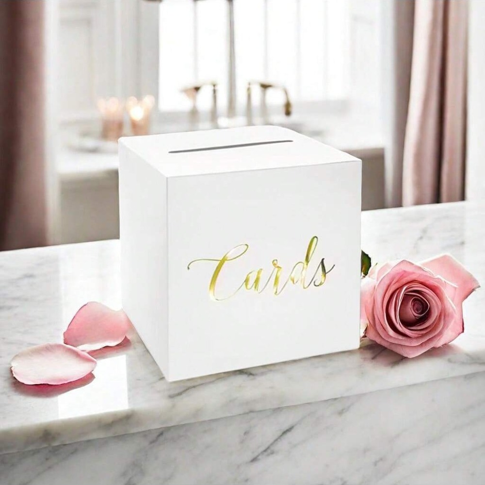 Caixa de Armazenamento Branca  - Wedding Card Box avaliação e preço