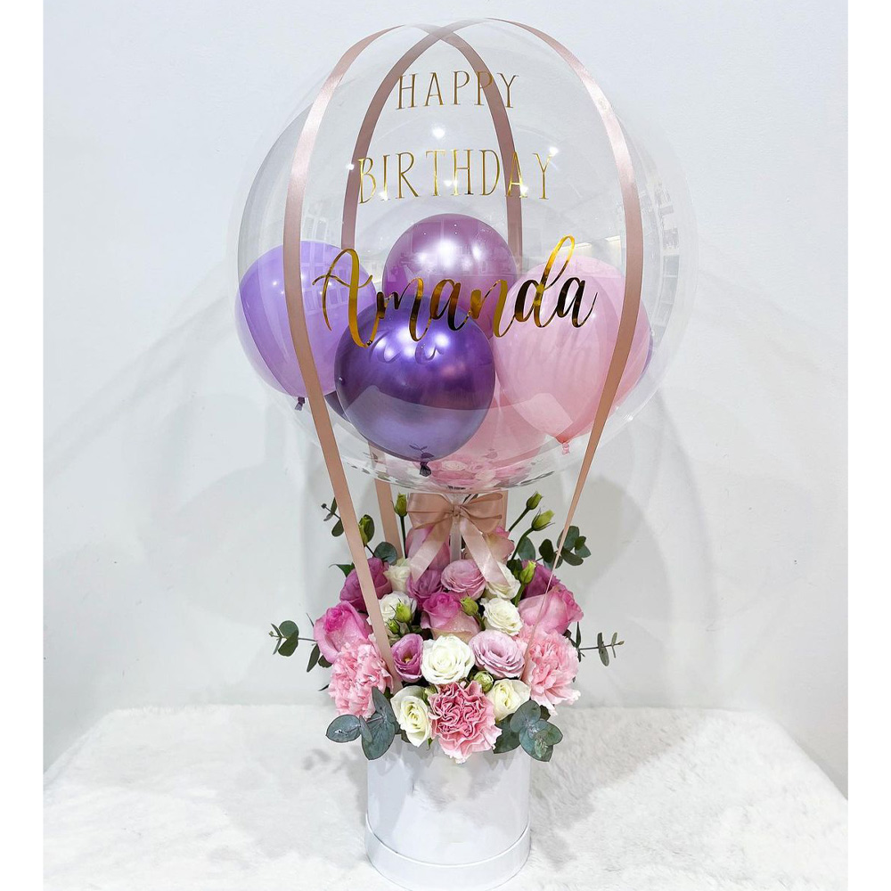 Presente cesto caixa de balão  - Wedding Hampers avaliação e preço