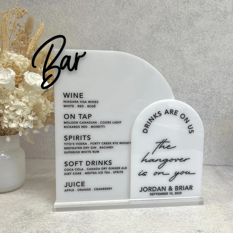 Menu de bar personalizado com  - Table Number Gold avaliação e preço