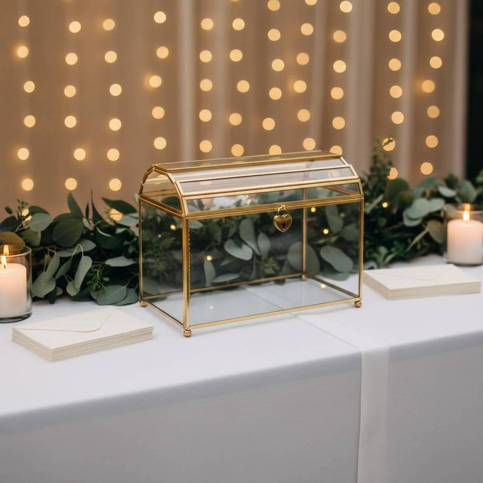Caixa Transparente para Cartõe - Wedding Card Box avaliação e preço