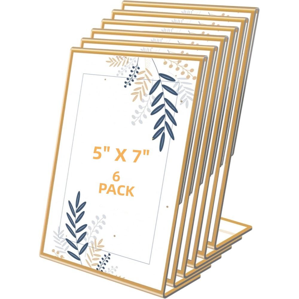 Pacote com 6 Molduras Douradas - Table Number Gold avaliação e preço