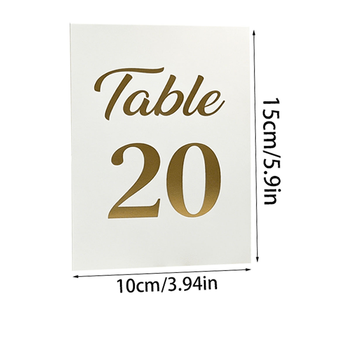 1 conjunto de cartões de númer - Table Number Gold avaliação e preço