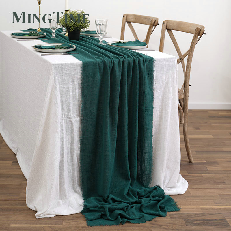 Rústico Algodão Gaze Mesa Corr - Wedding Supply Rentals avaliação e preço