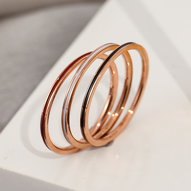 Anel fino de titânio, cor ouro - Wedding Zone avaliação e preço