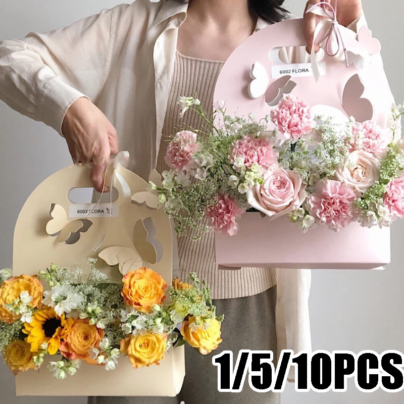 1/5/10 pçs caixa de flores bor - Wedding Hampers avaliação e preço