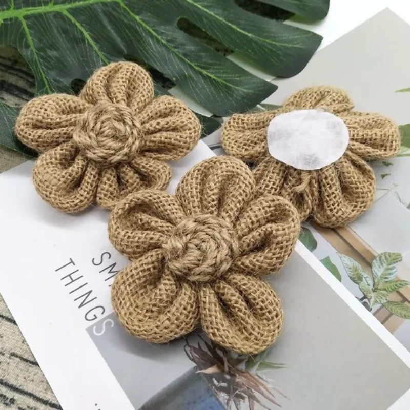 10 pçs artesanal natural juta  - Wedding Supply Rentals avaliação e preço