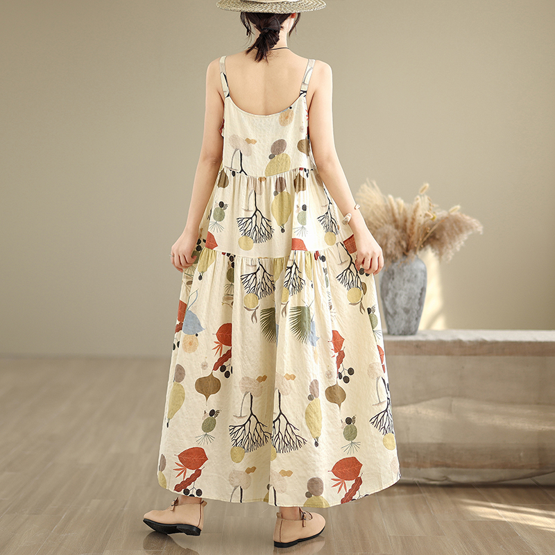 Vestido Maxi Floral de Algodão - Good Floral & Wedding Decor Supply avaliação e preço