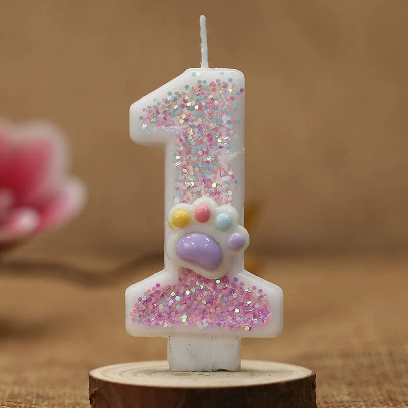 Criativo bonito gato pata bolo - Unity Candle Set avaliação e preço