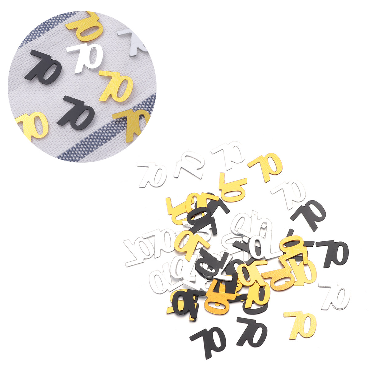 1200 Peças de Confete Numérico - Table Number Gold avaliação e preço