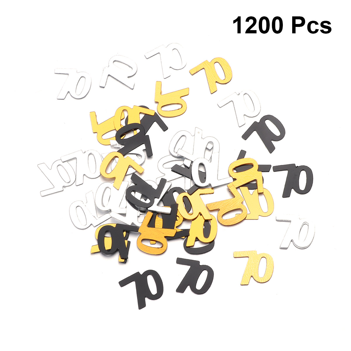 1200 Peças de Confete Numérico - Table Number Gold avaliação e preço