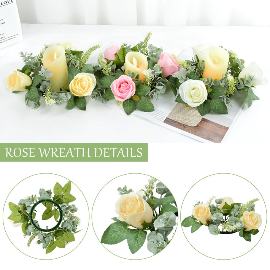 Guirlanda de Rosas Artificiais - Unity Candle Set avaliação e preço