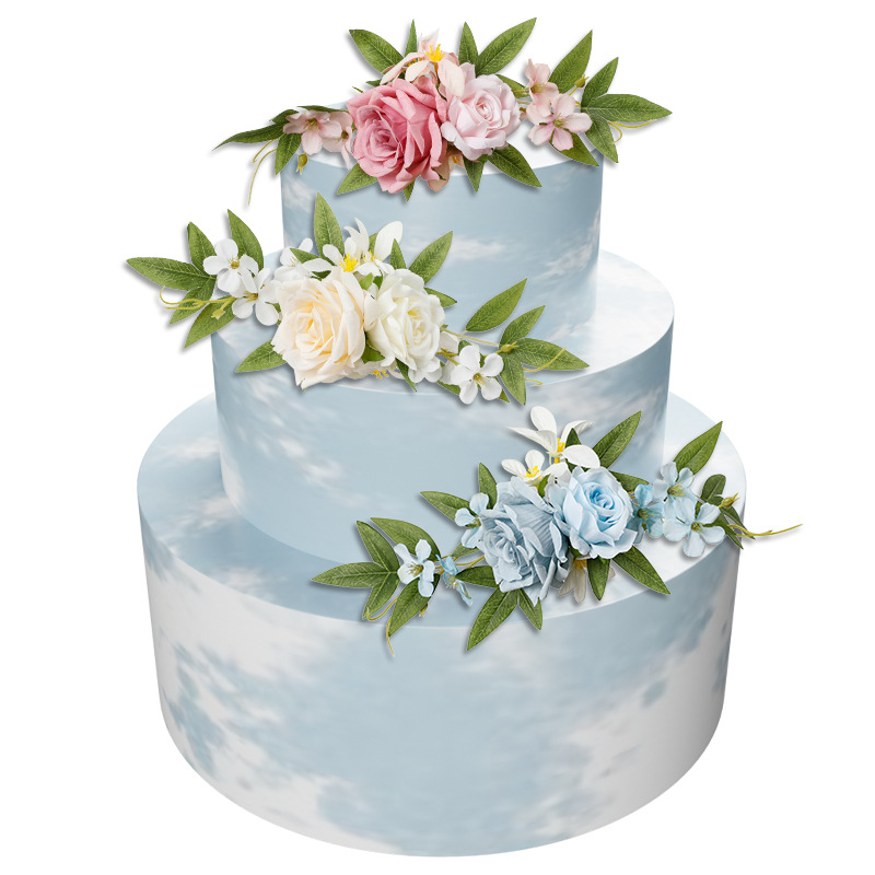 Yannew pré-feito rosa branco b - Wedding Supply Rentals avaliação e preço